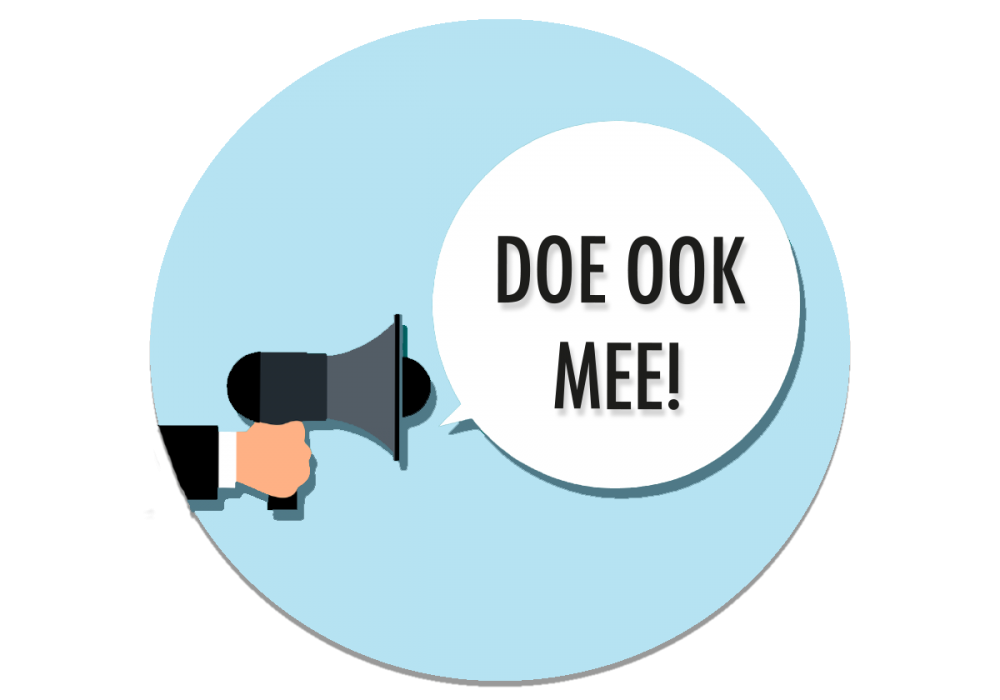 Doe ook mee lichtblauw