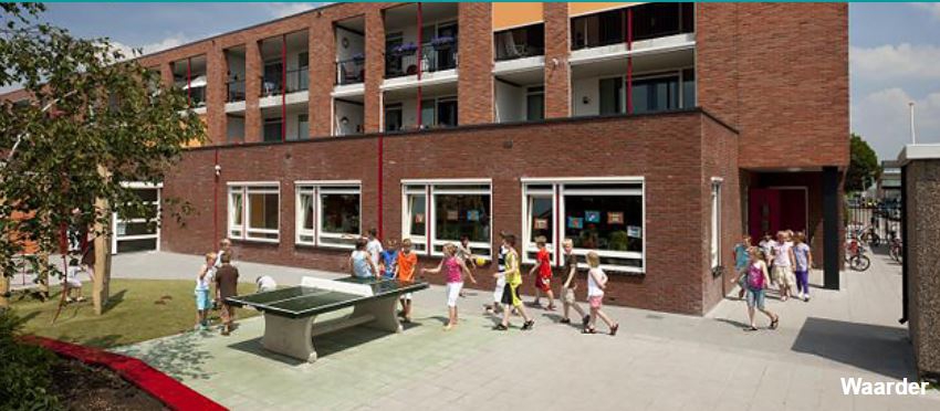 Hoge schoolgebouwen Waarder